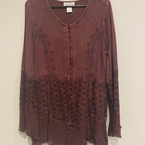 Purple Button Down - Picture 1 of 5